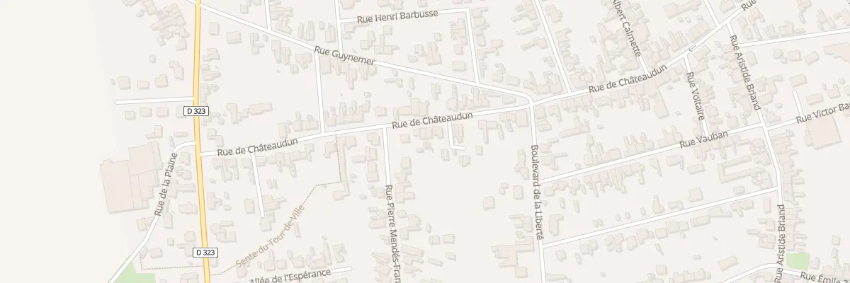 Plan du 89 Rue de Châteaudun à Tergnier