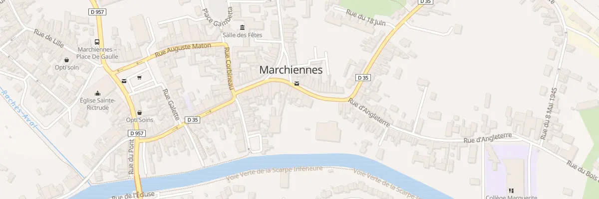 Plan du 28 Rue Pasteur à Marchiennes