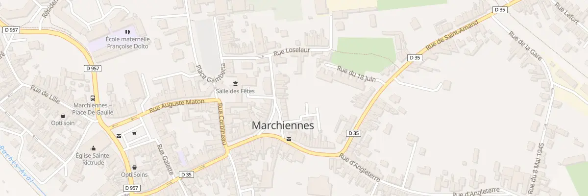 Plan du 2 Rue Marguerite Dubois à Marchiennes