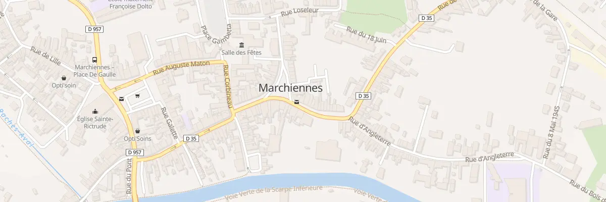 Plan du 17 Rue Pasteur à Marchiennes