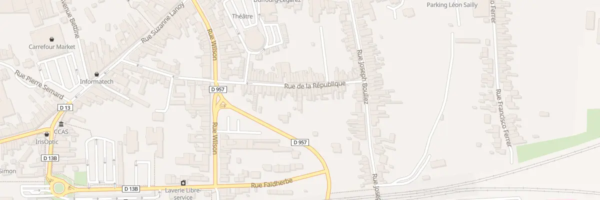 Plan du 60B Rue de la République à Somain