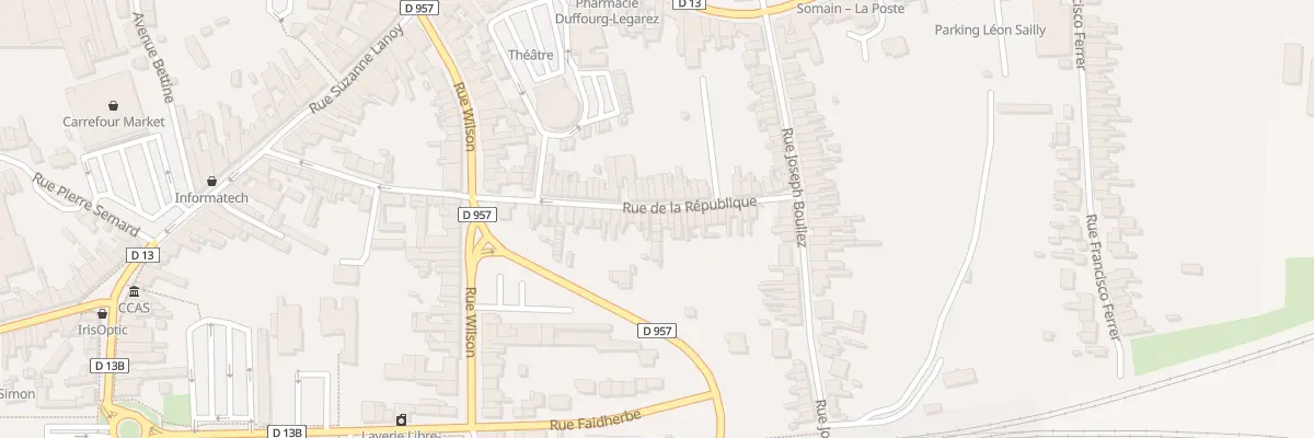 Plan du 60 Rue de la République à Somain