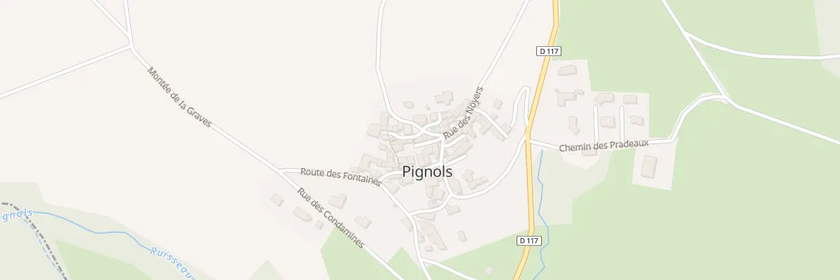Plan du 1 Pl de la Mairie à Pignols