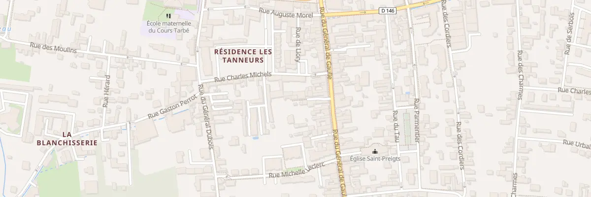 Plan du 36B Rue du Général de Gaulle à Sens