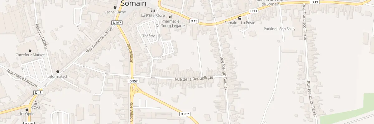Plan du 57 Rue de la République à Somain