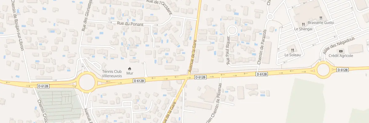 Plan du 19 Av de la Gare à Villeneuve-lès-Béziers