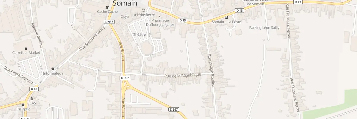 Plan du 59 Rue de la République à Somain