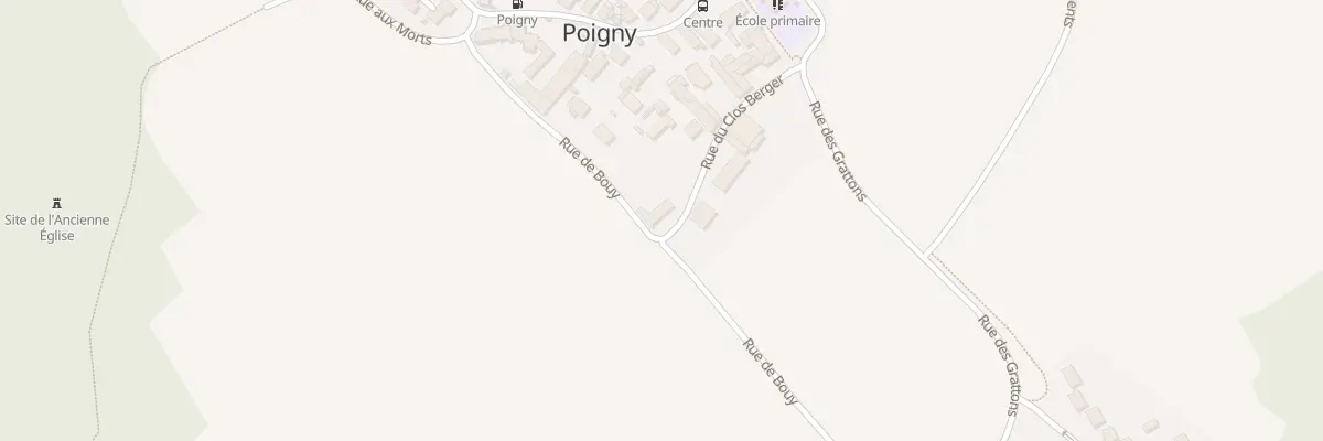 Plan du 8 Rue du Clos Berger à Poigny