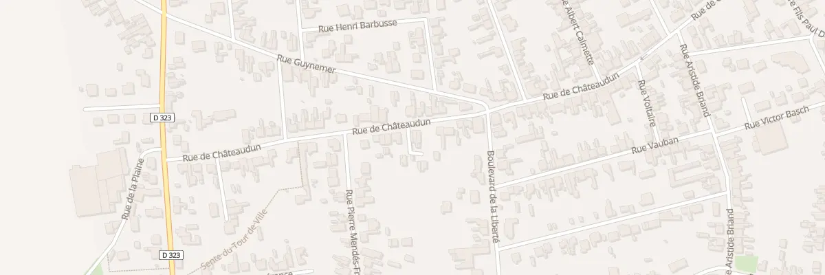 Plan du 85 Rue de Châteaudun à Tergnier