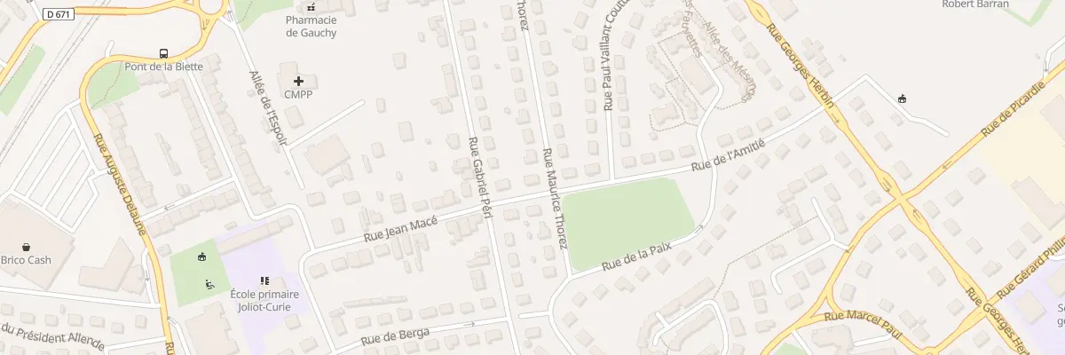 Plan du 22 Rue de l’Amitié à Gauchy