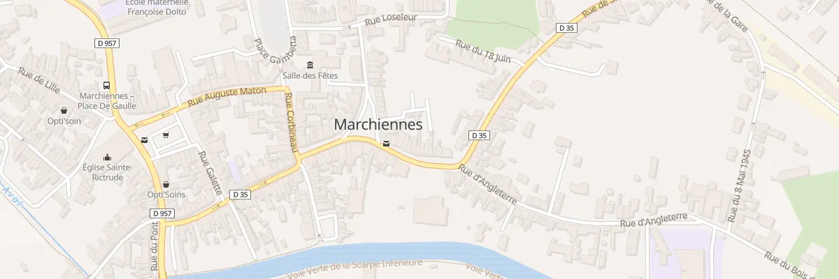Plan du 27 Rue Pasteur à Marchiennes