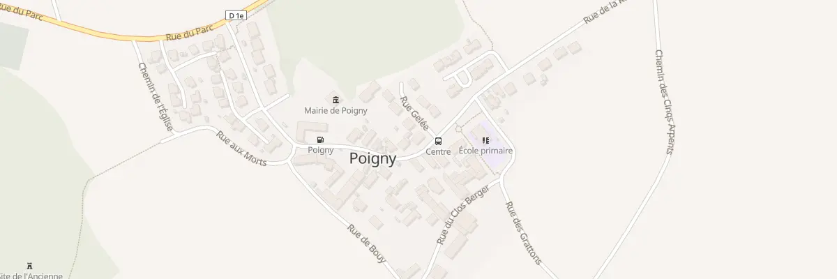 Plan du 2 Rue de la Mairie à Poigny