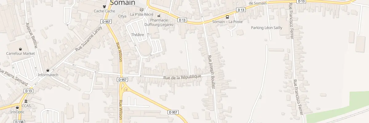 Plan du 65 Rue de la République à Somain