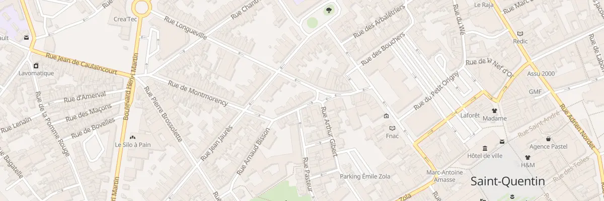 Plan du 22 Rue du Docteur Claude Mairesse à Saint-Quentin
