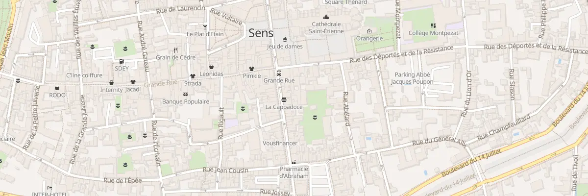 Plan du 56B Rue de la République à Sens