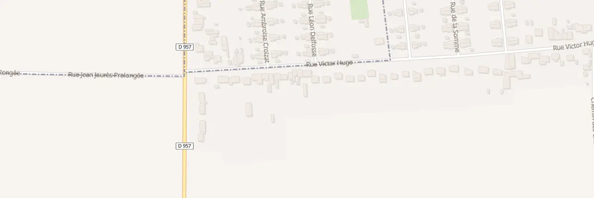 Plan du 95 Rue Victor Hugo à Abscon