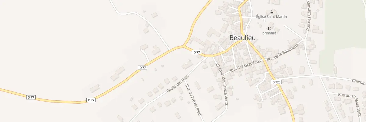 Plan du 6 Rte des Pres à Beaulieu