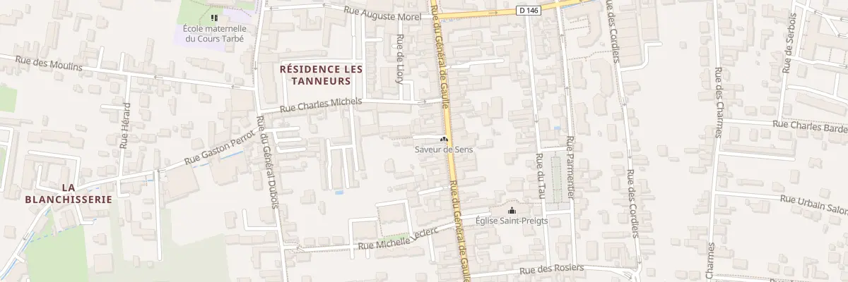 Plan du 44 Rue du Général de Gaulle à Sens