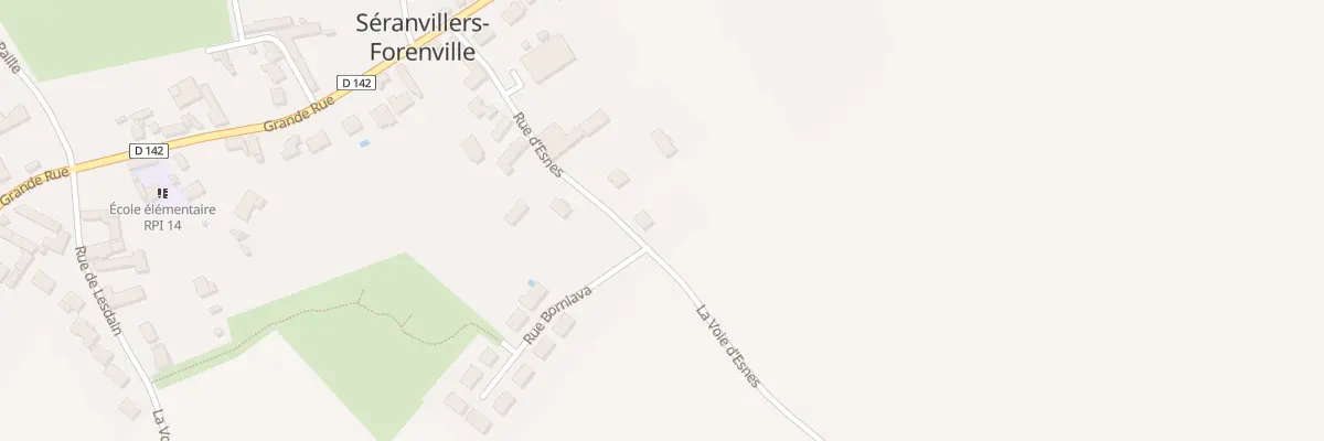 Plan du 9 Rue d’Esnes à Séranvillers-Forenville