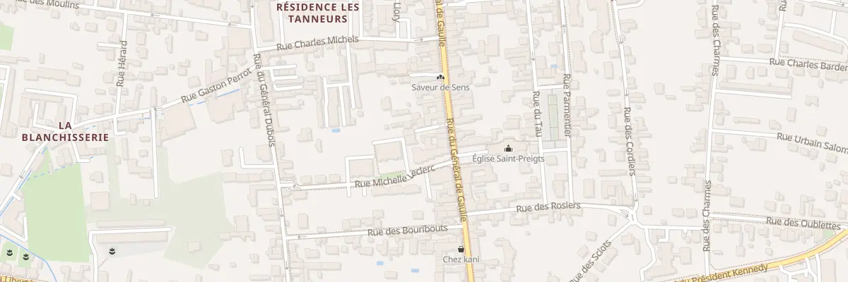 Plan du 60 Rue du Général de Gaulle à Sens