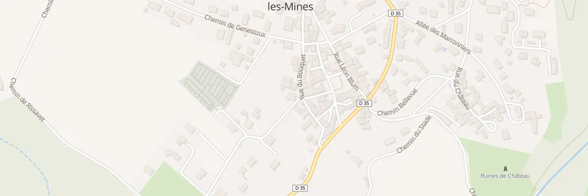 Plan du 5002 Che de Rissavet à Charbonnier-les-Mines