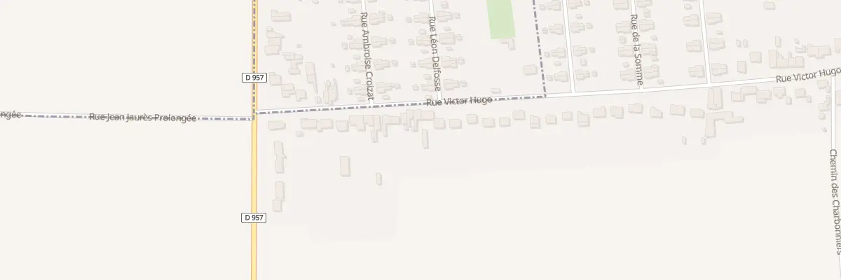 Plan du 93 Rue Victor Hugo à Abscon
