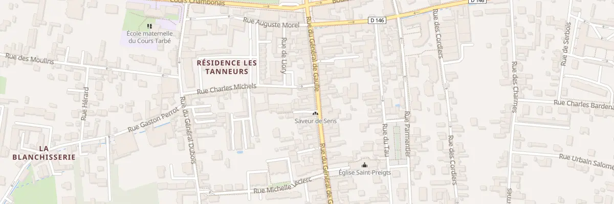 Plan du 26 Rue du Général de Gaulle à Sens
