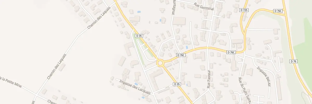 Plan du 1 Rue Emile Zola à Charbonnier-les-Mines