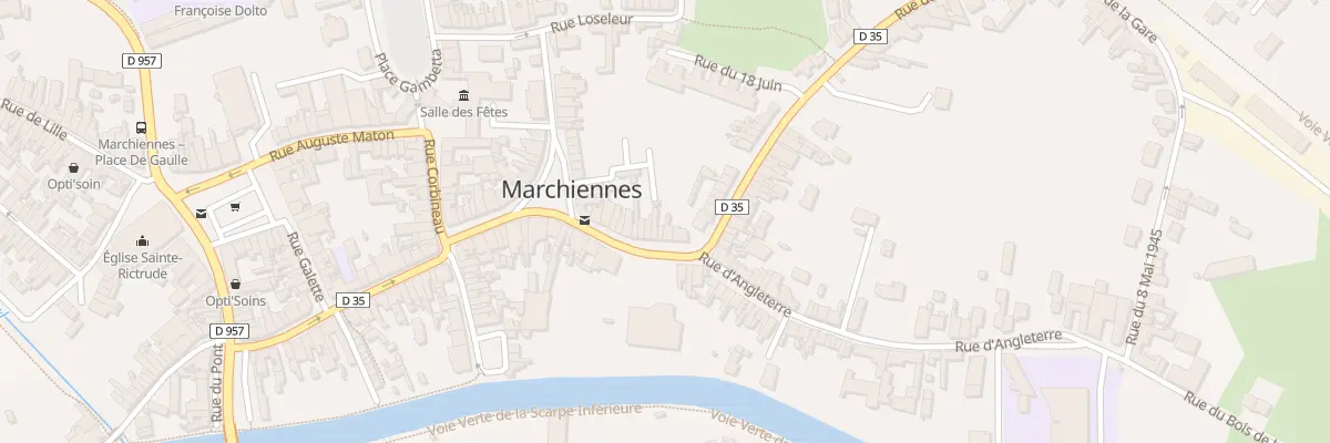 Plan du 35 Rue Pasteur à Marchiennes