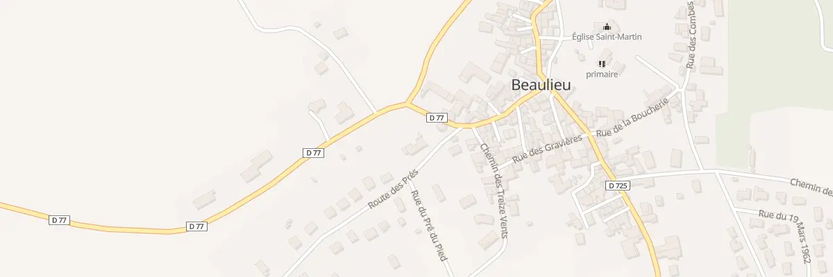 Plan du 4 Rte des Pres à Beaulieu