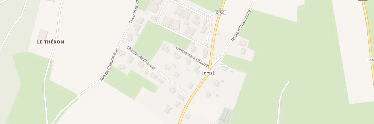 Plan du 3 Lot Chauzat à Nonette-Orsonnette