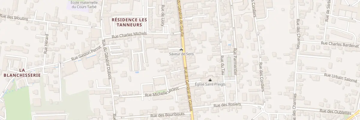 Plan du 48 Rue du Général de Gaulle à Sens