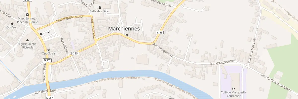 Plan du 40 Rue Pasteur à Marchiennes