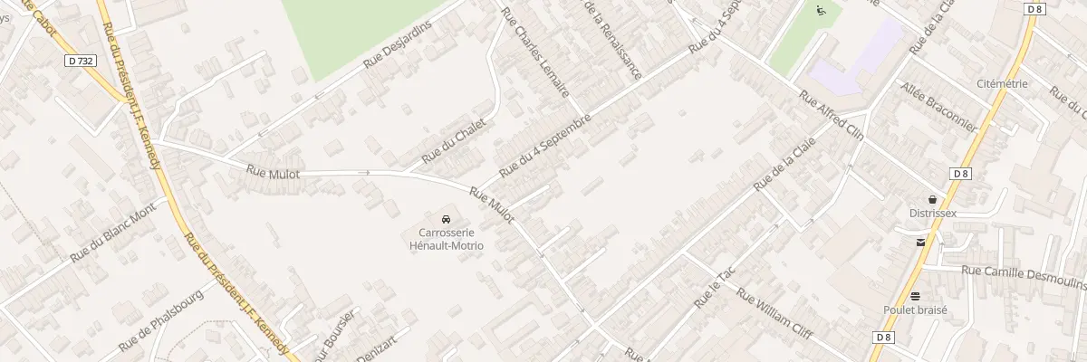Plan du 80H Rue Mulot à Saint-Quentin
