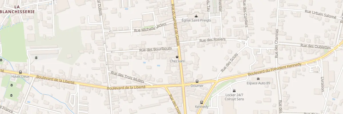 Plan du 98 Rue du Général de Gaulle à Sens