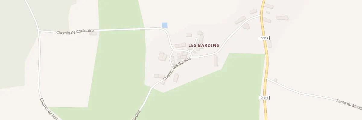 Plan du 8 Che des Bardins à Menou