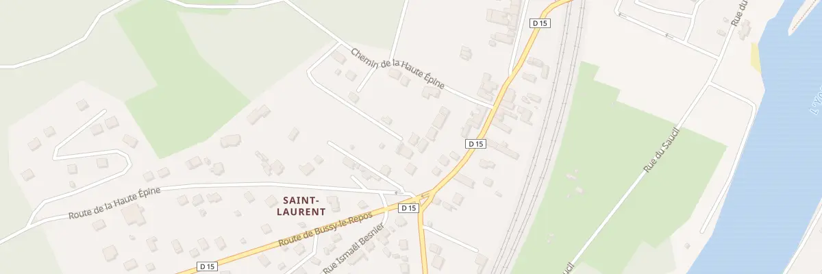 Plan du Chemin de la Haute Epine à Villeneuve-sur-Yonne