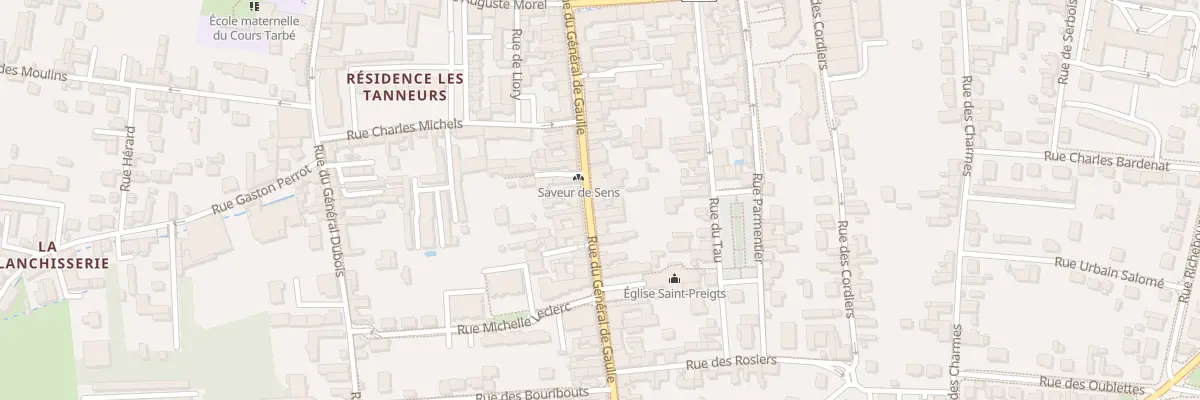 Plan du 27 Rue du Général de Gaulle à Sens
