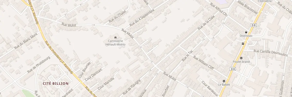 Plan du 68 Rue Mulot à Saint-Quentin