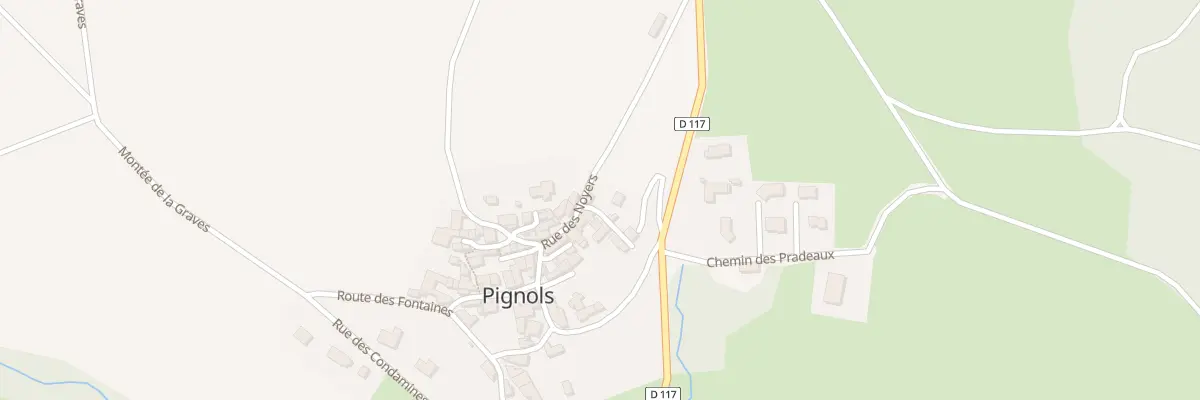 Plan du 1 Imp des Noyers à Pignols
