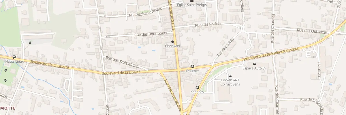 Plan du 108 Rue du Général de Gaulle à Sens