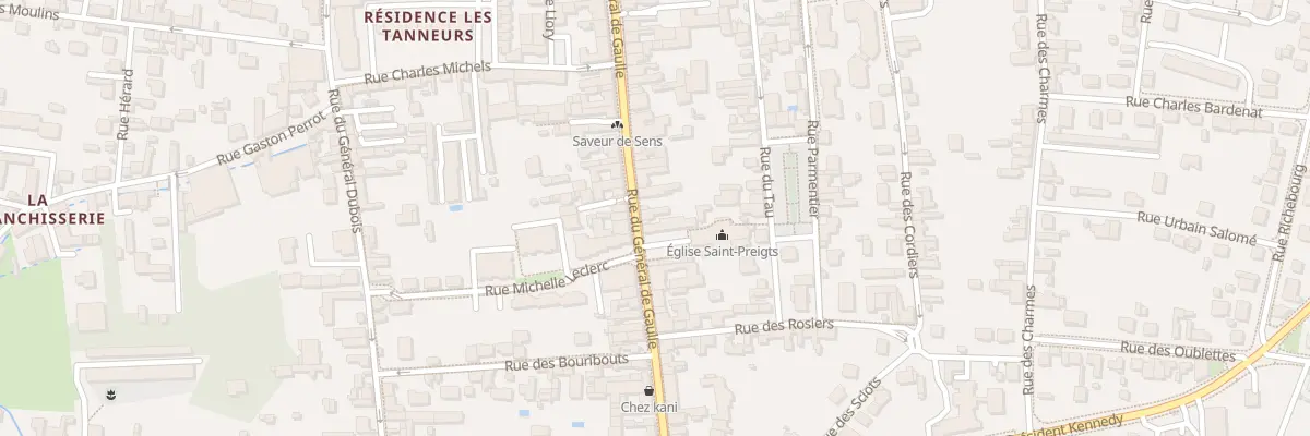 Plan du 41 Rue du Général de Gaulle à Sens