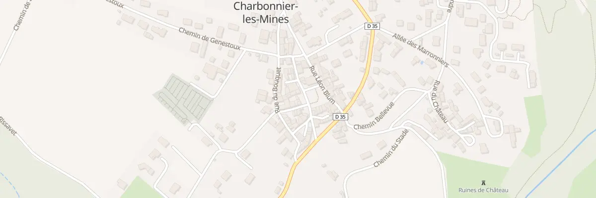 Plan du 6 Pl du Premier Mai à Charbonnier-les-Mines