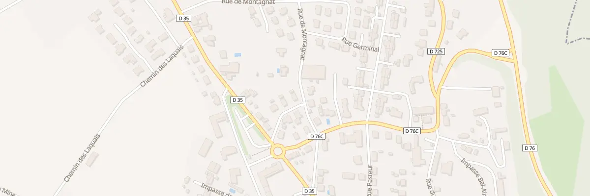 Plan du 7 Rue Emile Zola à Charbonnier-les-Mines