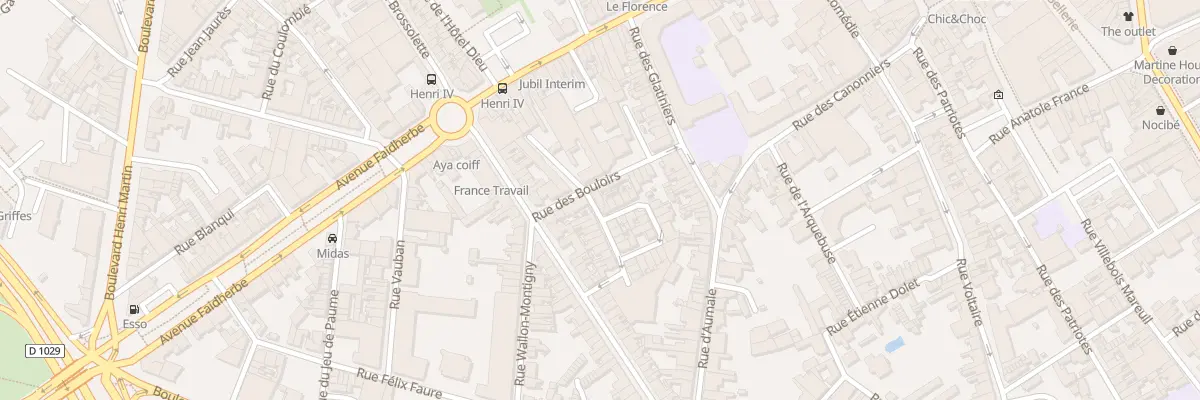 Plan du 13 Rue des Bouloirs à Saint-Quentin