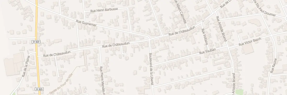Plan du 69 Rue de Châteaudun à Tergnier