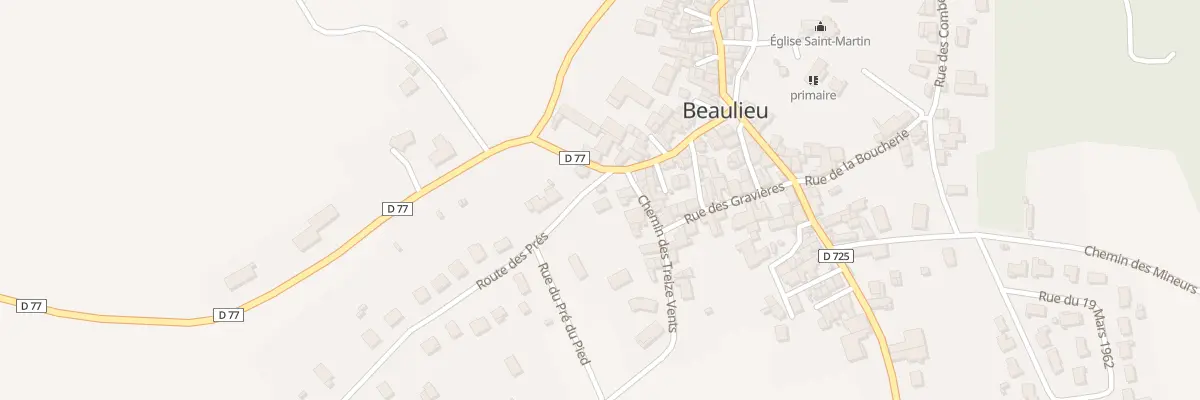 Plan du 3 Rte des Pres à Beaulieu