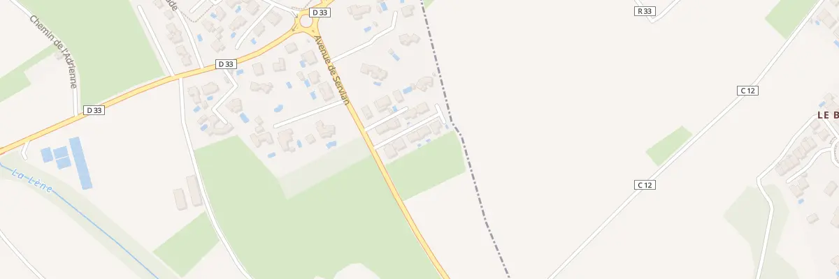 Plan du 41 Av de Servian à Coulobres