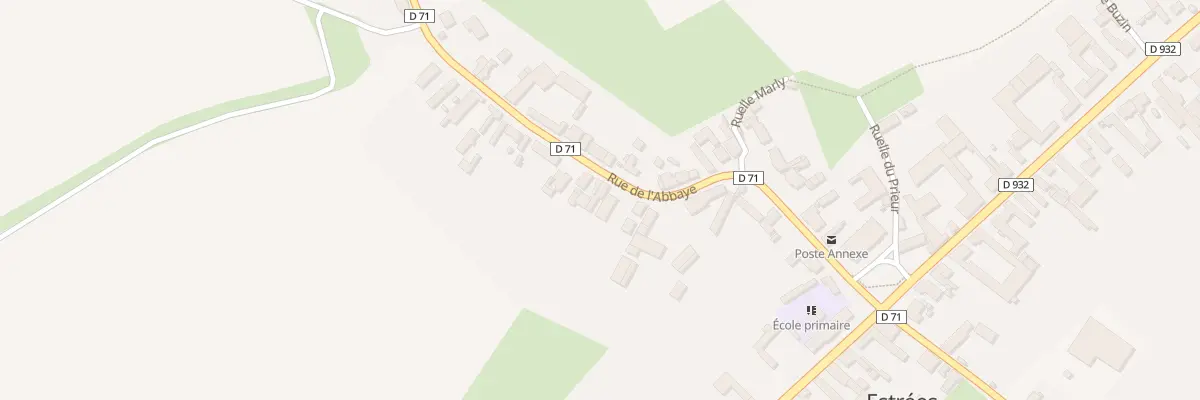 Plan du 16 Rue de l’Abbaye à Estrées