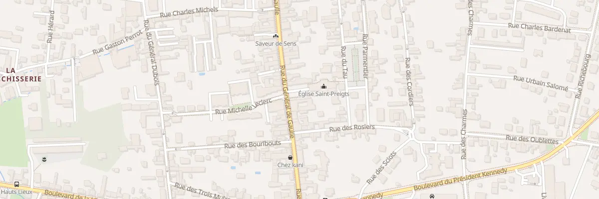 Plan du 57 Rue du Général de Gaulle à Sens